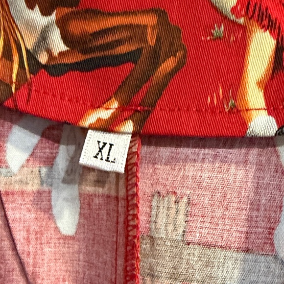 Retro Inspired Western Cowgirl Red Patterned Women's Dress 🌵 - Picture 4 of 7